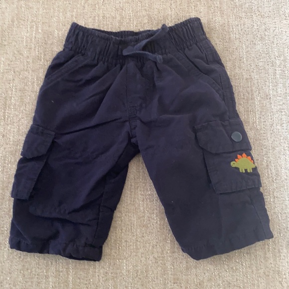 Gymboree Other - Gymboree navy blue lined cargo pants Size 0-3 mo